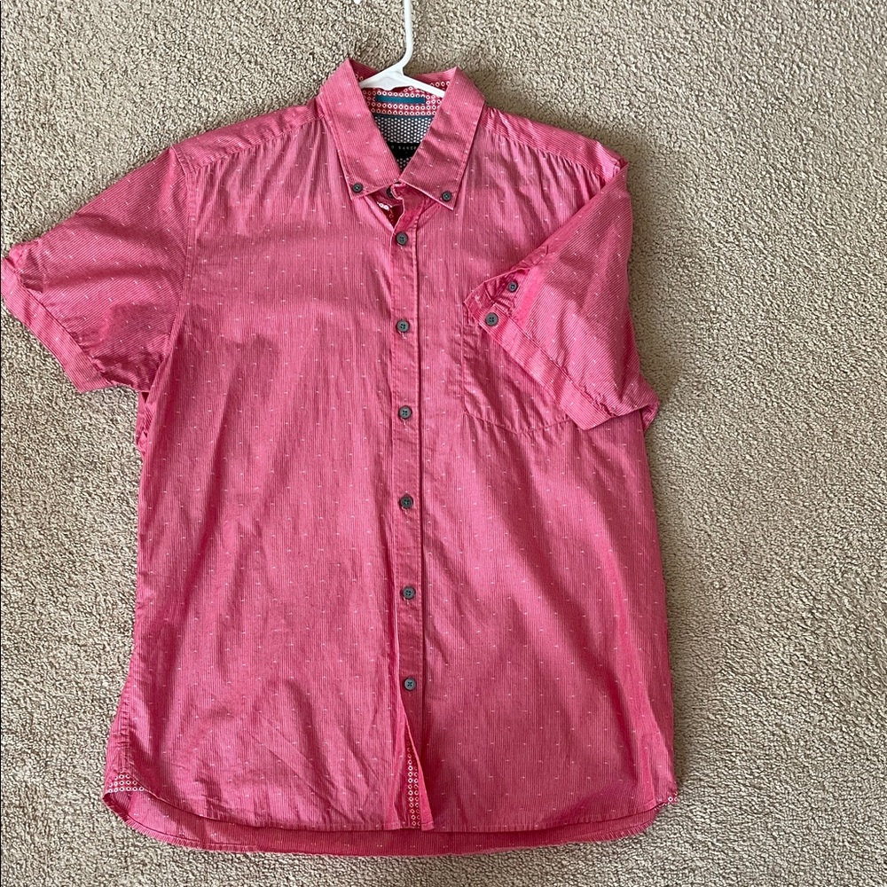 Men's Red Short Sleeve Shirt